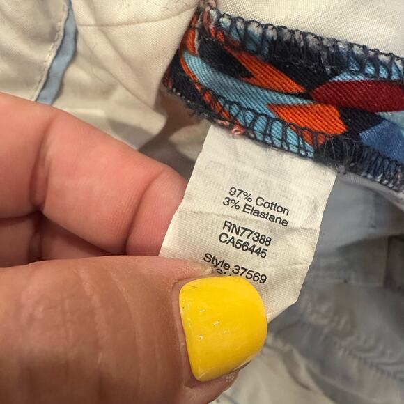 J. Crew Aztec Southwestern Diamond Print Shorts Stretch Cotton Twill 6 - Picture 6 of 7